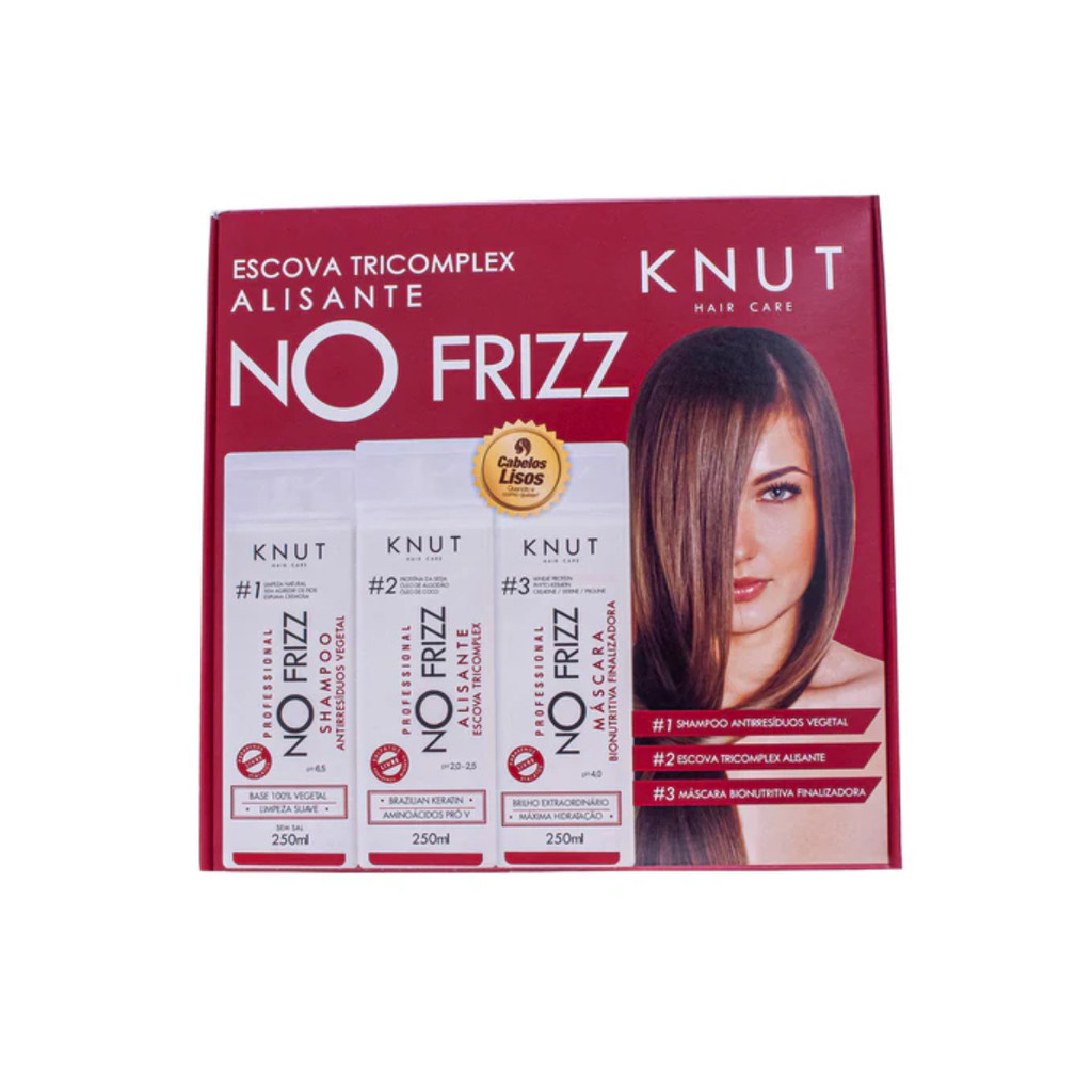 Alinhamento Escova Kit Tricomplex Knut NoFrizz