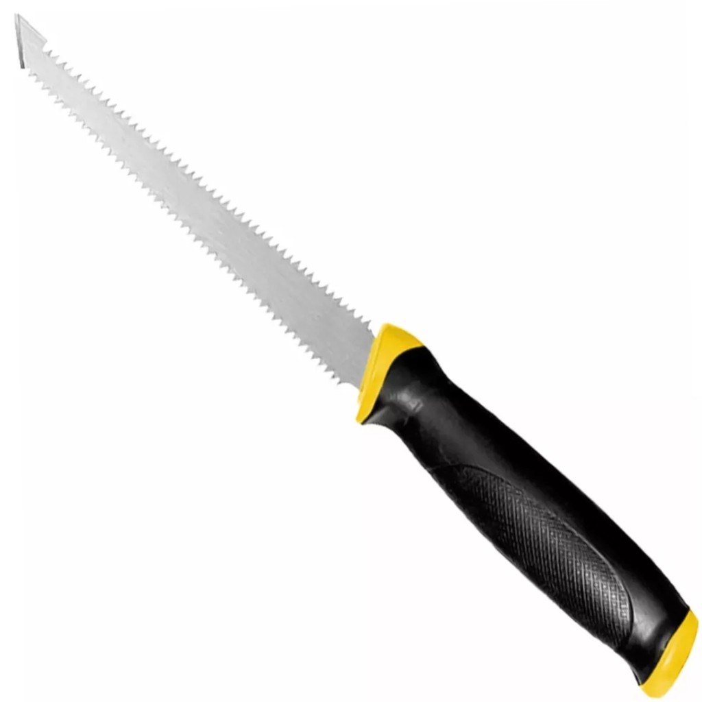 Serrote para Gesso Drywall Lâmina Dupla Cabo Plástico 6" Polegadas Fertak Cortador de Alta Precisão Placa Forro