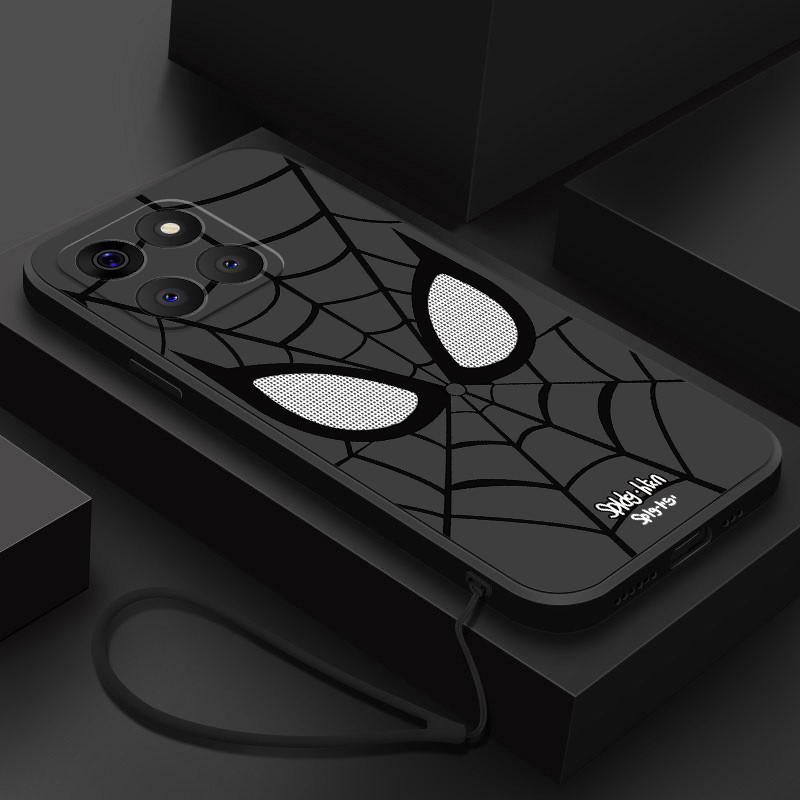 Motorola MOTO G86 G56 Homem Aranha Capa De Silicone Líquido Fosco Marvel Hero Design Case