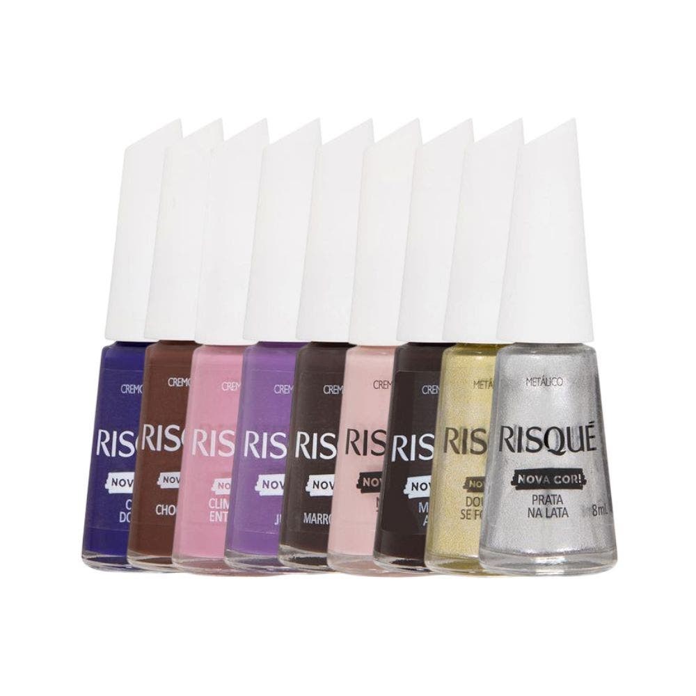 Kit Esmalte Risqué Novas Cores em Oferta na Shopee