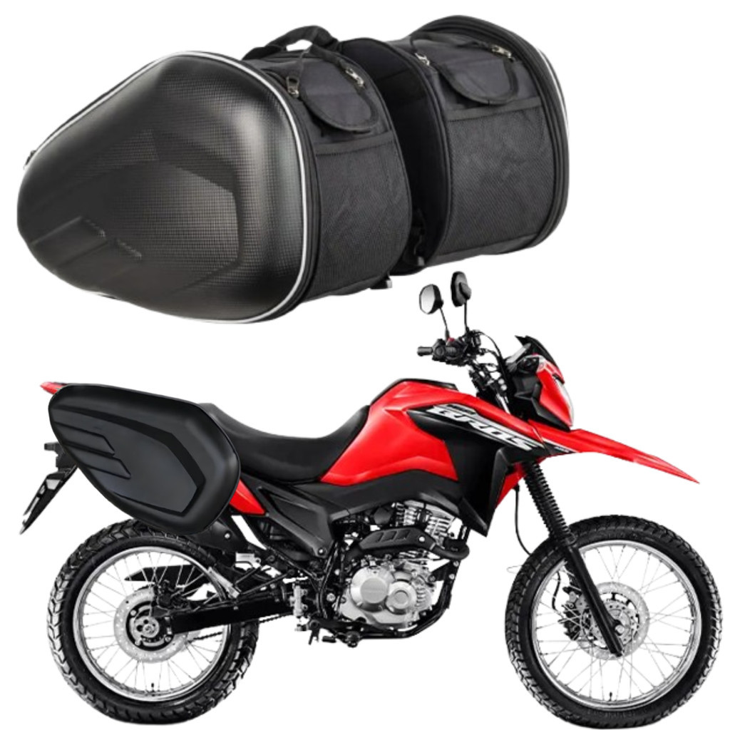 Alforge Moto Bolsa 58L Bau Bag Lateral Honda Nxr 160 Bros