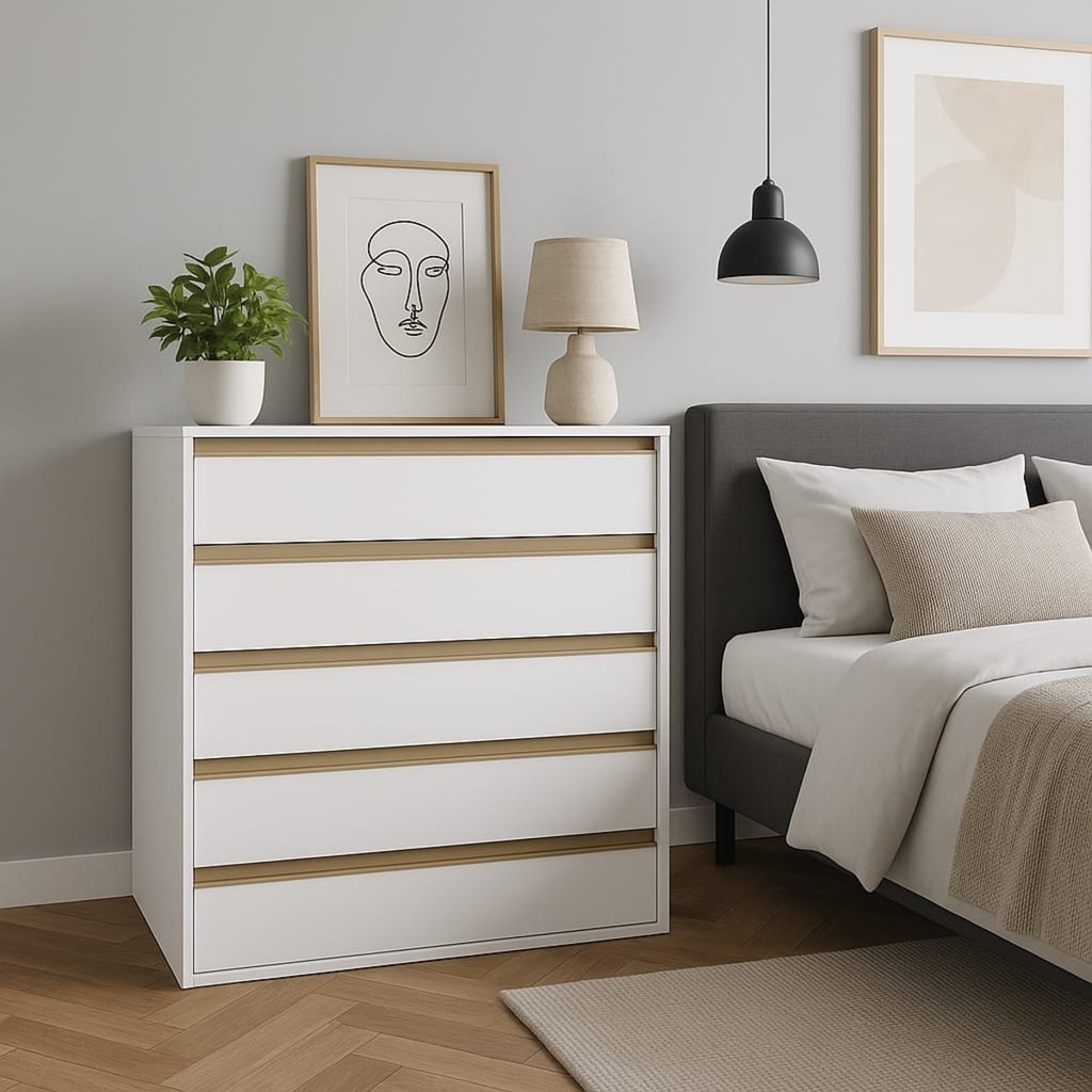 Cômoda 5 Gavetas MDF Select Belmax