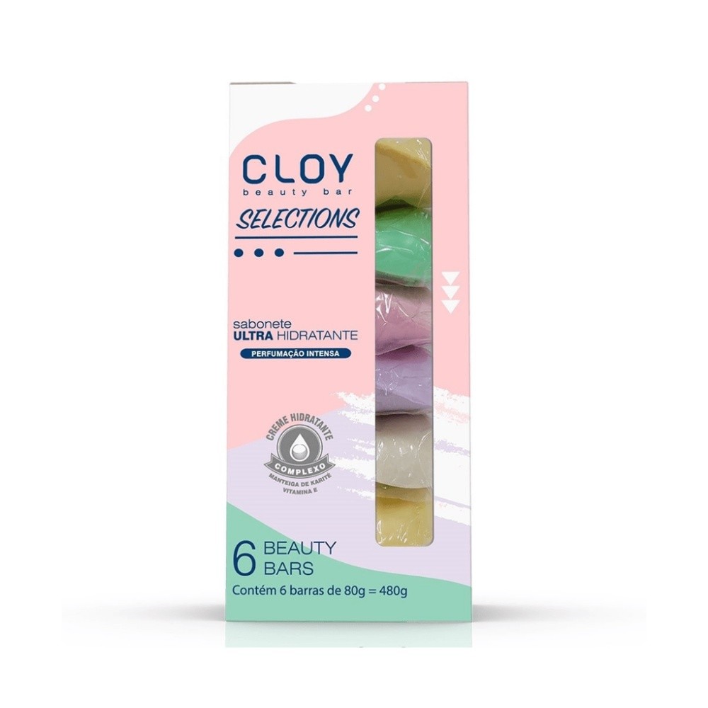 Kit Presente Sabonete Sortidos Cloy 6Un 80G -