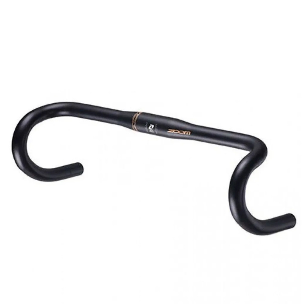 Guidão Bicicleta Bike Speed Gravel Estrada Alumínio 31.8x420mm Zoom Reach 80mm Drop 124mm Preto