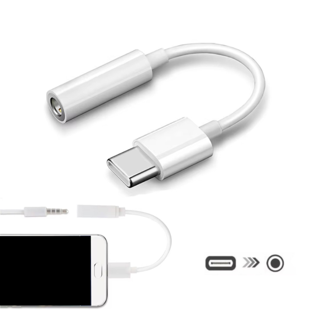 Adaptador Cabo Tipo-C para P2 Fone de Ouvido Celular Smartphone Universal Chip DAC Iphone15 Android