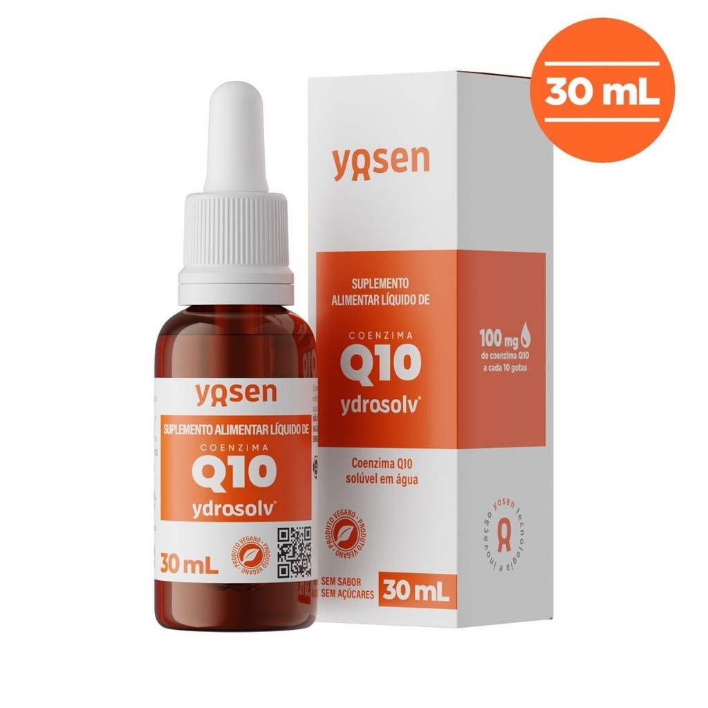 Vitamina Coenzima Q10 Ydrosolv Frasco 30ml Yosen em Oferta na Shopee