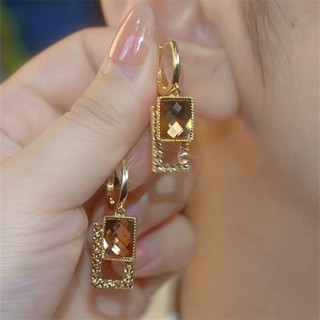 brincos elegantes femininos, brincos de cristal femininos, brincos de aço inoxidável elegantes e luxuosos em Oferta na Shopee