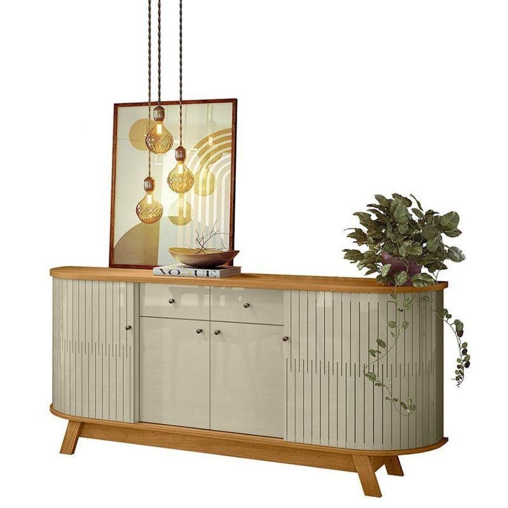 Aparador Para Sala Buffet Mônaco Cumaru Opala – Madetec em Oferta na Shopee