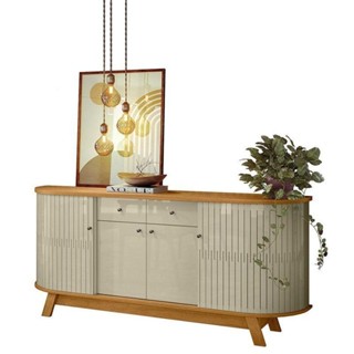 Aparador Para Sala Buffet Mônaco Cumaru Opala – Madetec em Oferta na Shopee