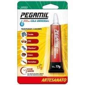 Cola Pegamil Universal Para Artesanato 17g Ideal para Madeira Papel Cartão Plástico Couro Tecido e Pedrarias em Oferta na Shopee