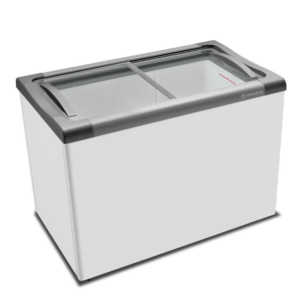 Freezer Horizontal Congelados Tampa Vidro 284l Nf30s Metalfrio 127v 127v