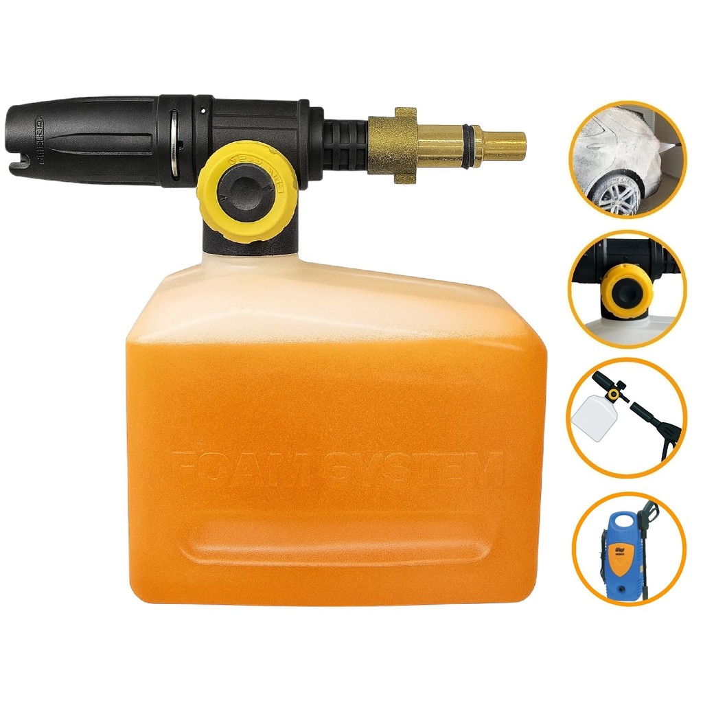 Canhão Espuma Snow Foam Difusor Aplicador Detergente Espuma Wap Mojave Lavadora Alta Pressão