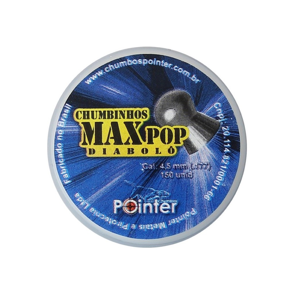 CHUMBINHO MAX POP 4,5 MM 150un. em Oferta na Shopee