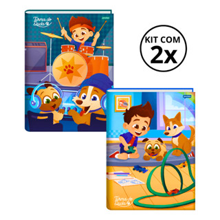 Kit Com 02 Cadernos Brochura 80 Folhas Turma do Duda - Jandaia em Oferta na Shopee