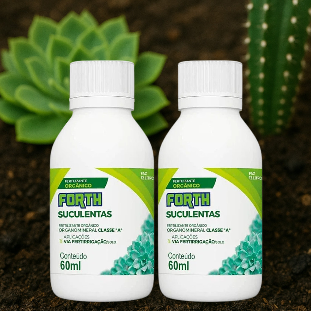 Kit 2 Forth Suculentas Adubo Líquido Concentrado 60ml