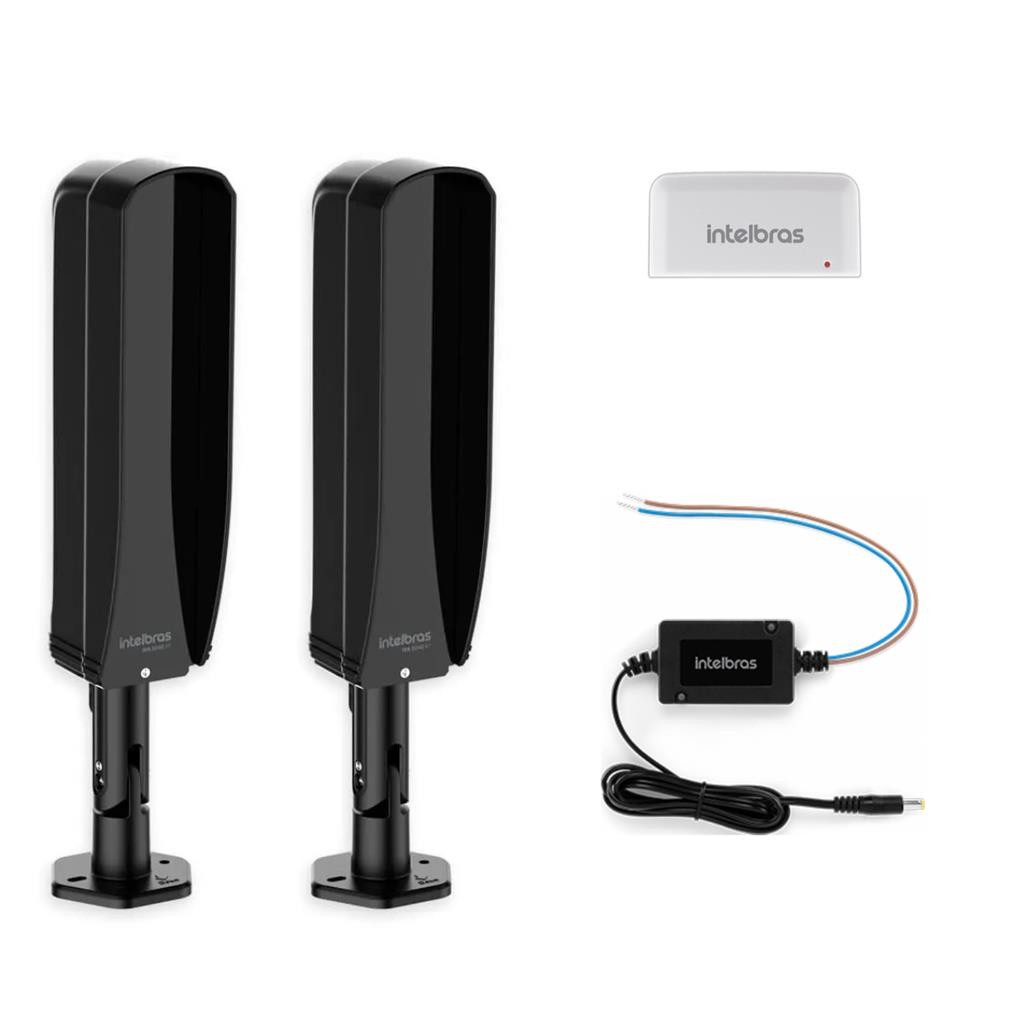 Kit Sensor Barreira IVA 5080 AT + Transmissor TX 8000 + Fonte Conversor | NÃO acompanha AMT 8000