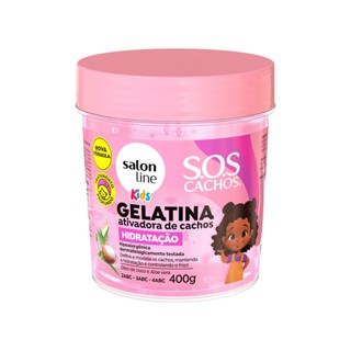 Gelatina Ativadora de Cachos SOS Cachos Kids Hidratação 400g em Oferta na Shopee