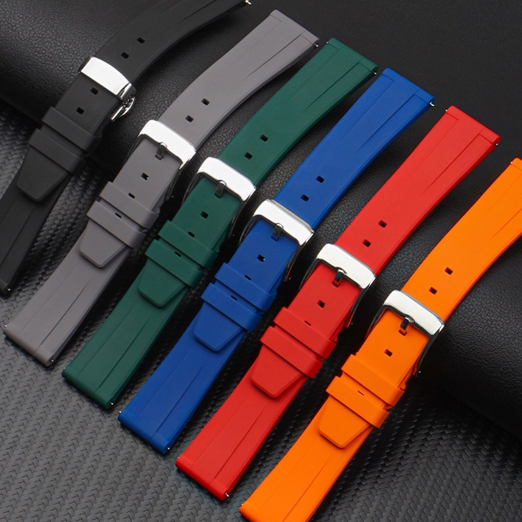 18mm 19mm 20mm 21mm 22mm Pulseira De Borracha Para Relógio De Silicone Macio Masculino Feminino À Prova Dwaterproof Água