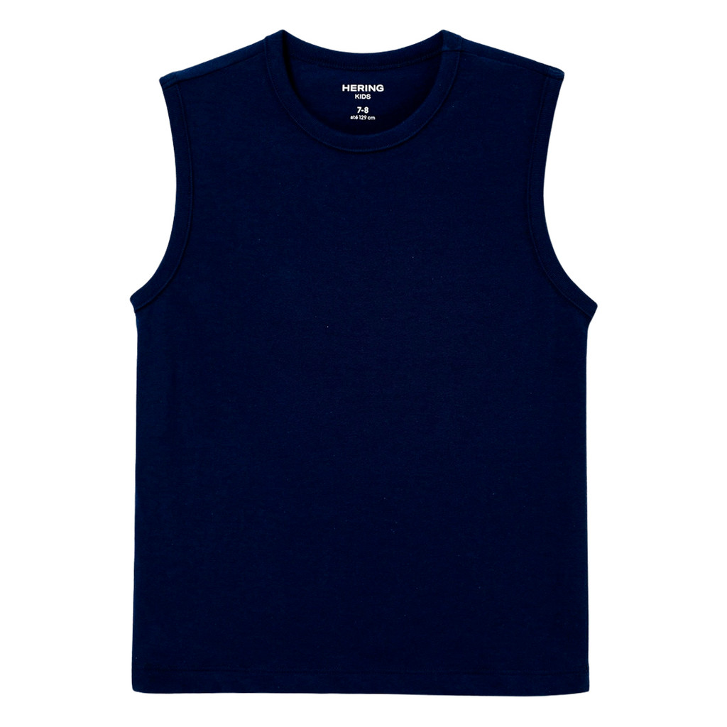 Camiseta Regata Hering Infantil Basica Gola Redonda