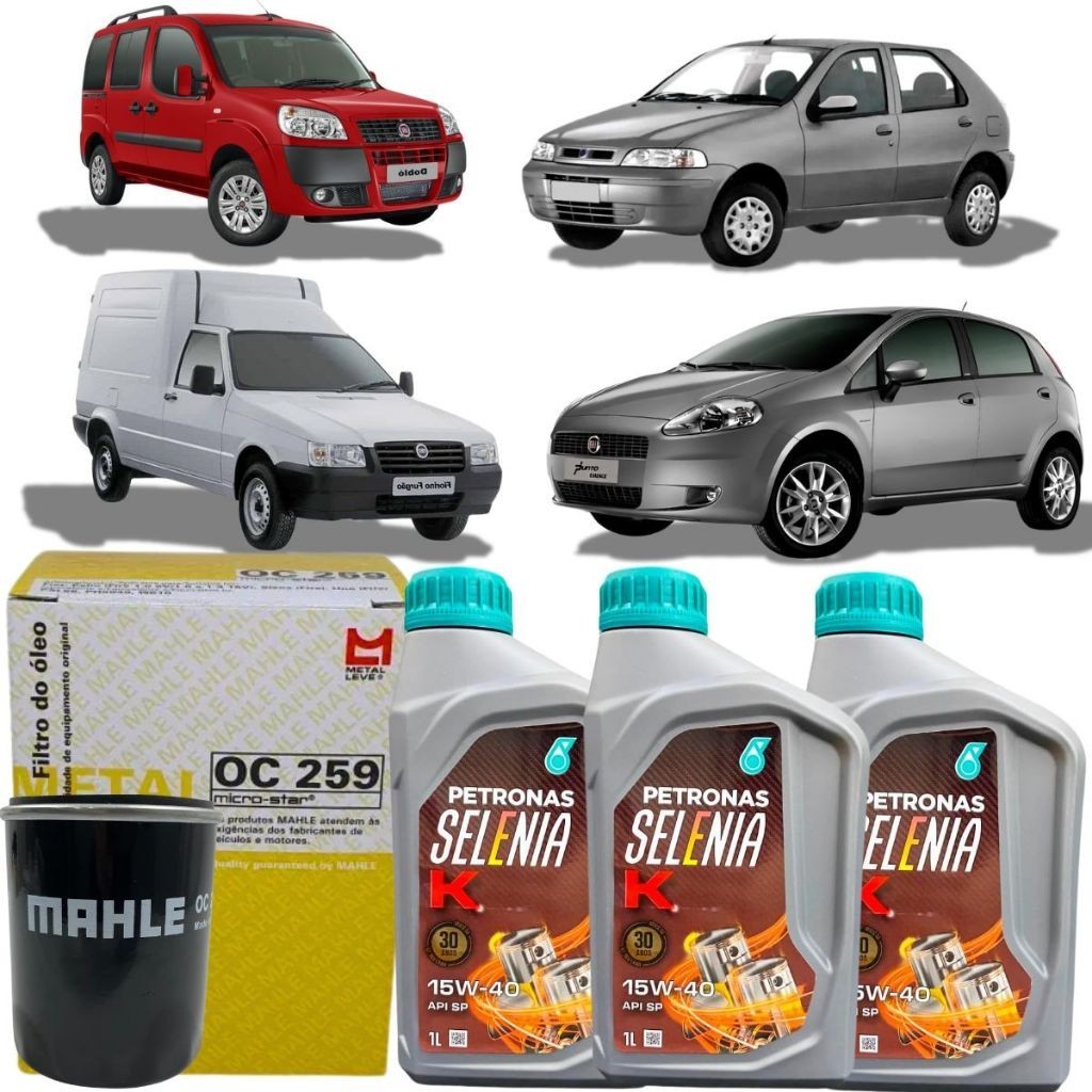 Kit 3 Óleo Petronas Selenia Semissintético 15w40 E Filtro em Oferta na Shopee