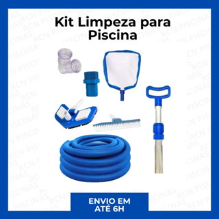 Kit Limpeza Piscina Aspirador Peneira Escova Cabo 2m Mang 4m em Oferta na Shopee