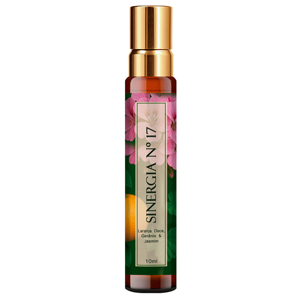 Perfume Sinergia 17 - Laranja Doce, Gerânio, Jasmim 10ml