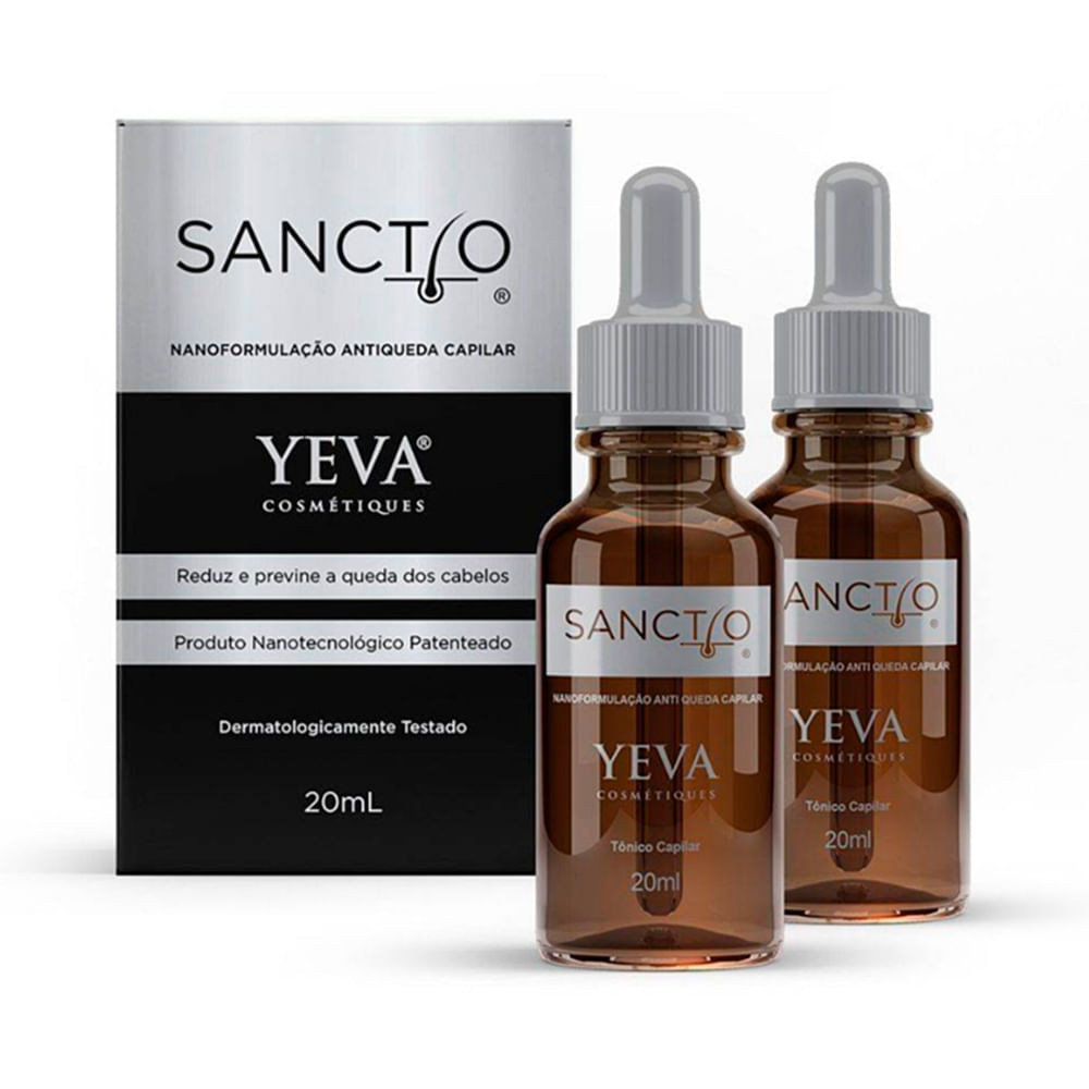 Kit Sanctio NanoFormulação Antiqueda Capilar Yeva 2 Unidades 20ml cada - Beauty