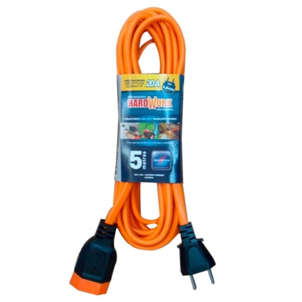 Extensão elétrica 5 metros 2 x 2,50 mm 2P 20A - HARDWORK - Daneva - Home Appliances