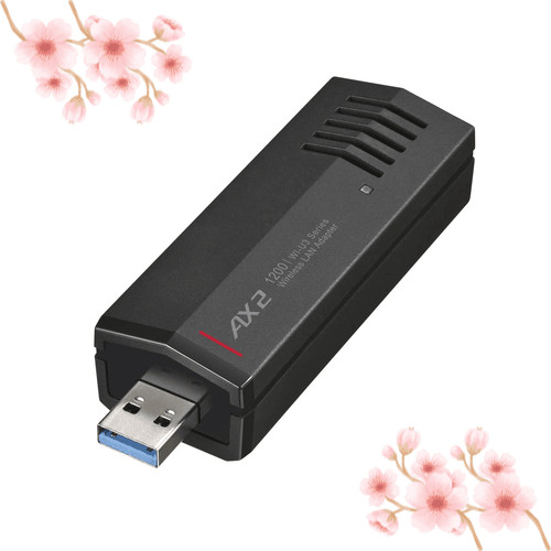 [Direto do JAPÃO]Buffalo 11ax/ac/n/a/g/b adaptador WLAN USB3.0 tipo com antena interna WI-U3-1200AX2/N