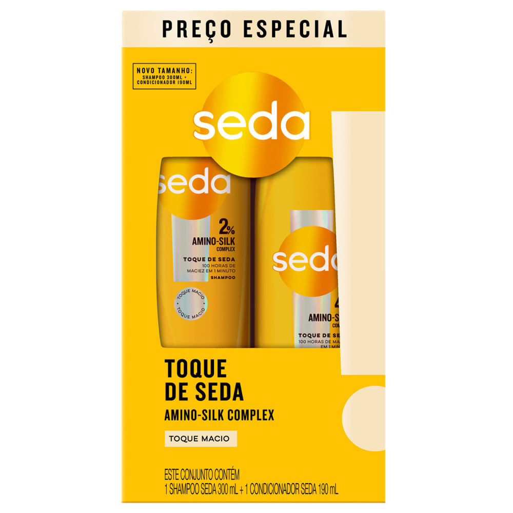 Kit Seda Amino-Silk Complex Toque De Seda Shampoo 300ml + Condicionador 190ml - Beauty