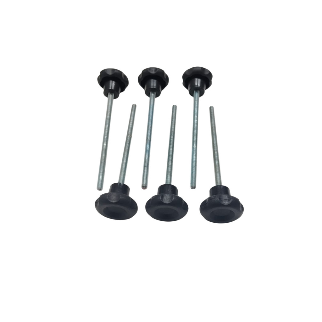 Parafuso com Manípulo 6mm X 110mm para Bumbo de Bateria 6un