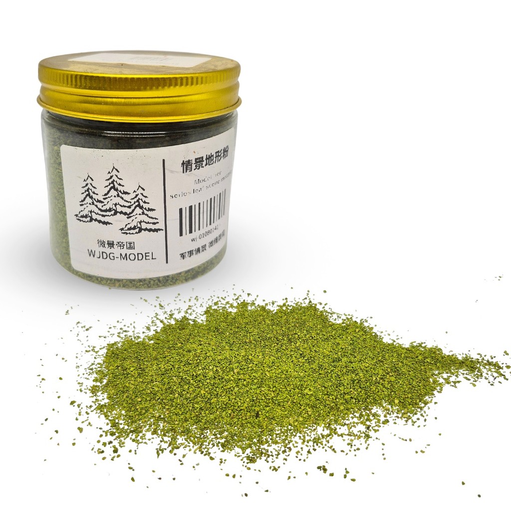 Serragem Fina Verde Lima para Cenários RPG e Bases de Miniaturas