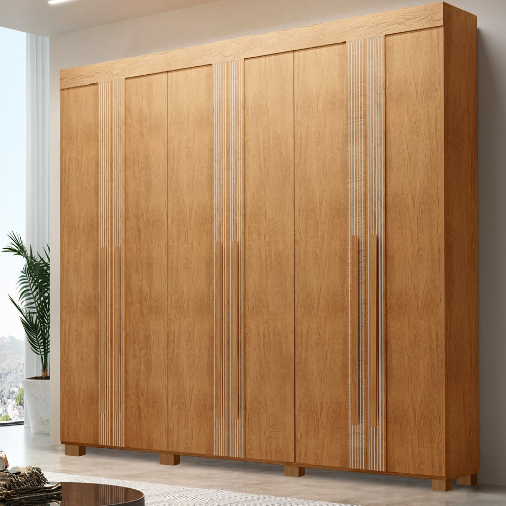 Guarda-Roupa Casal Lucca Premium 6 Portas 6 Gavetas Rufato