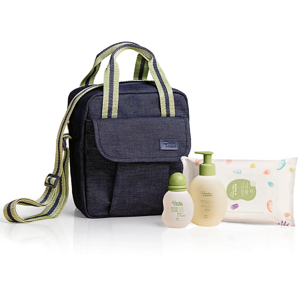 Frasqueira Mamãe e Bebê Natura Conjunto (4 produtos)