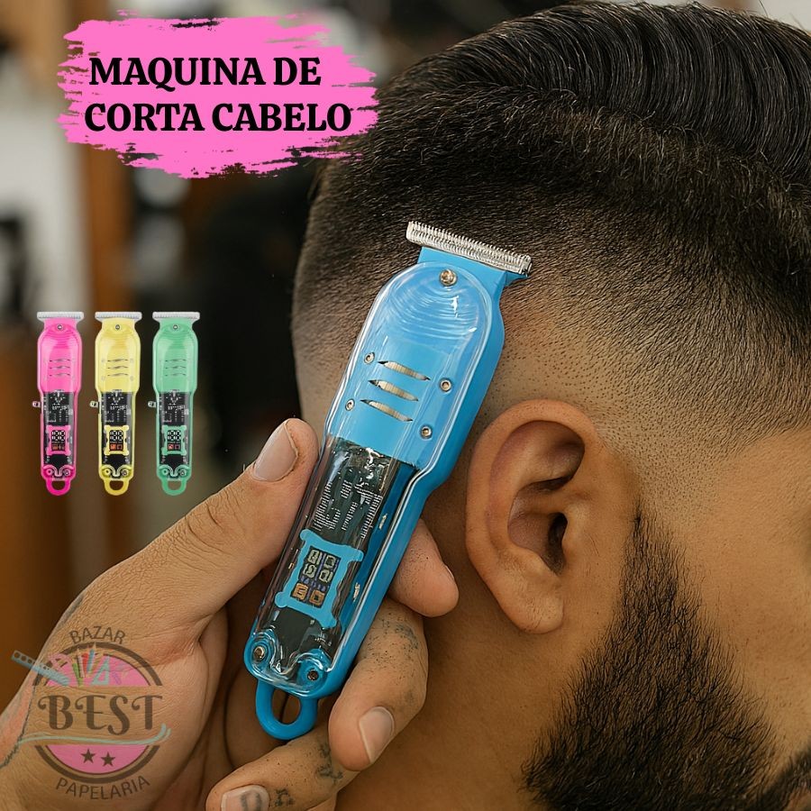 Máquina De Corte Cabelo Vintage Aparador Elétrico Profissional Homem Barbeador Recarregável Homens