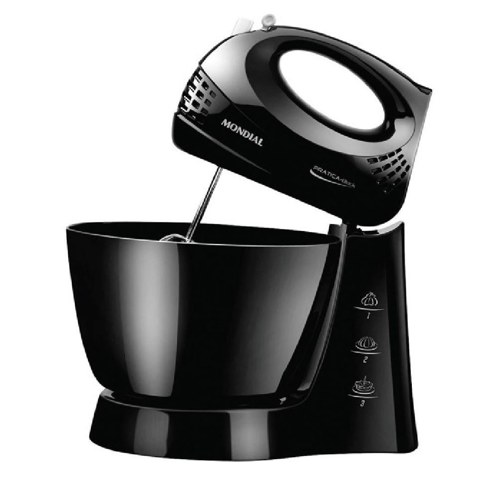 Batedeira com Pedestal Mondial Prática Preta 400w 220v em Oferta na Shopee