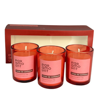 Velas Aromaticas Decorativas Vermelha Romantica Perfumada