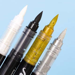 Canetas Acrílicas Metálica Acrylic detalhes Marcador Dourado Prata Guangna em Oferta na Shopee