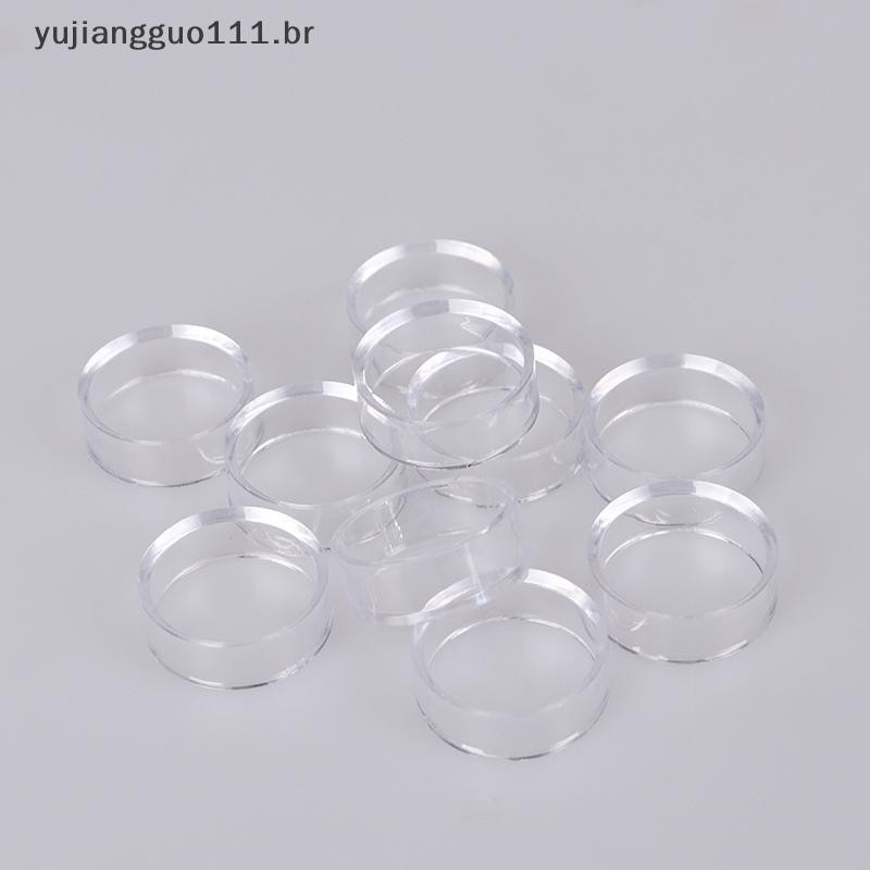 # Novo 10 Pcs Acrílico Transparente Display Stand Esfera Suporte Para Base De Cristal .