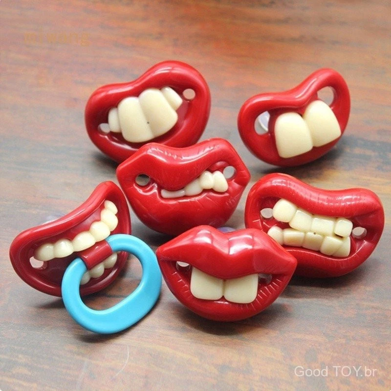 Bico Bebê Engraçado Chupeta Novidade Dentes Criança Tranqüilizante Alimento Festa Decoração Propriedade Brincadeira