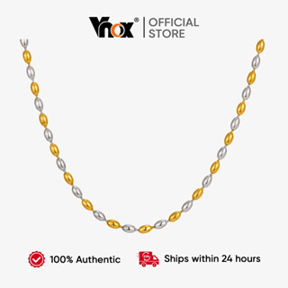 Vnox Largura 2/3mm Ouro Prata Azeitona Frisado Correntes Ajustável Colar Feminino , Aço Inoxidável À Prova Dwaterproof Á em Oferta na Shopee