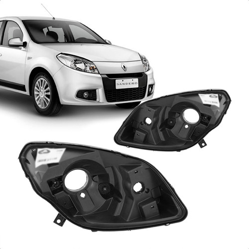 Par Carcaça Farol Sandero 2012 2013 2014