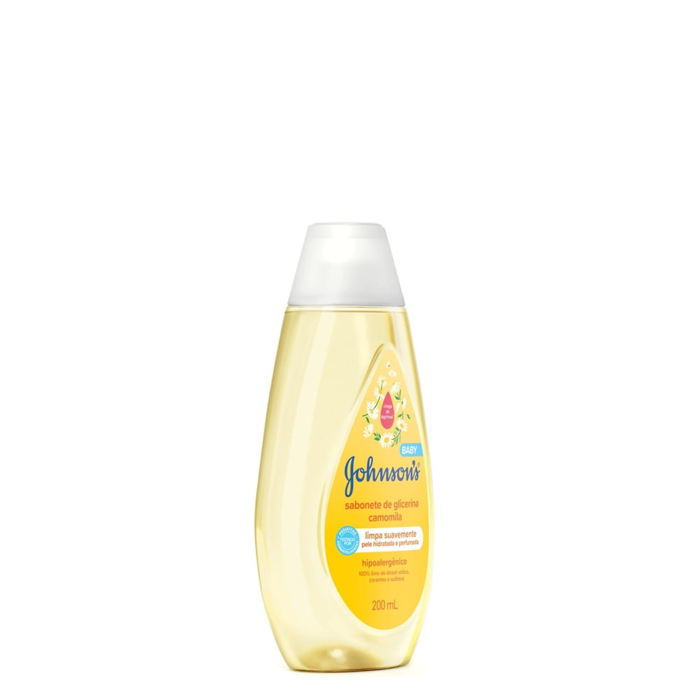 Detalhes do Sabonete Líquido de Glicerina Johnson's Baby Camomila 200ml