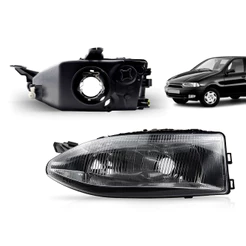 Par Farol Palio 96 97 98 99 2000 Cromado Lente Policarbonato