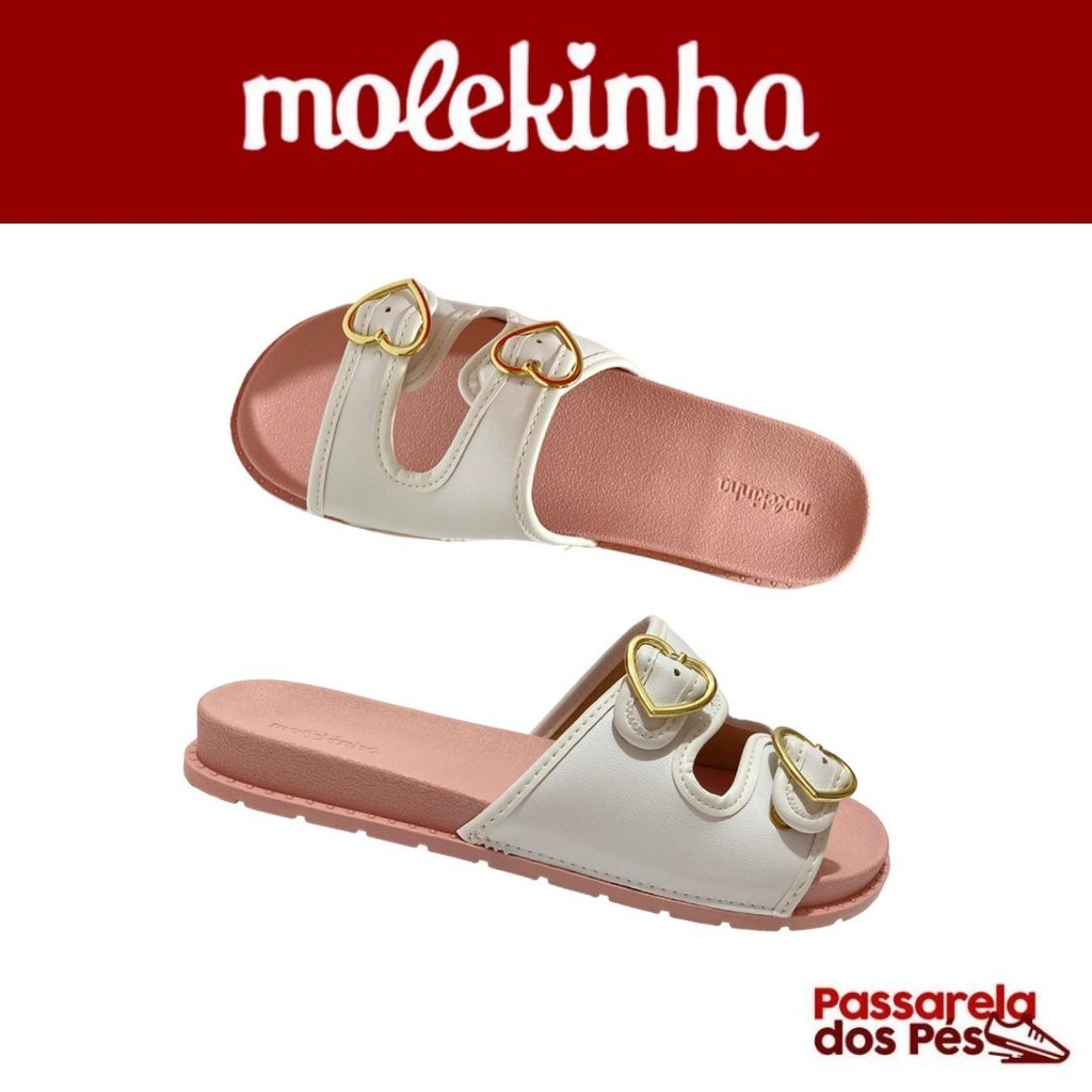Sandália Infantojuvenil Molekinha Slide Birken Fivela Ref:2341.105