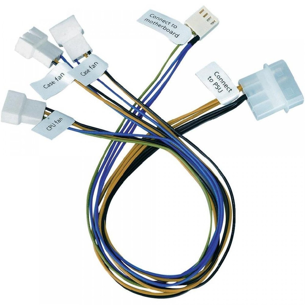 Cabo Molex para Cooler - 3 Coolers x 4 pinos PWM - 30 cm - Akasa AK-CB002 - Computers & Accessories