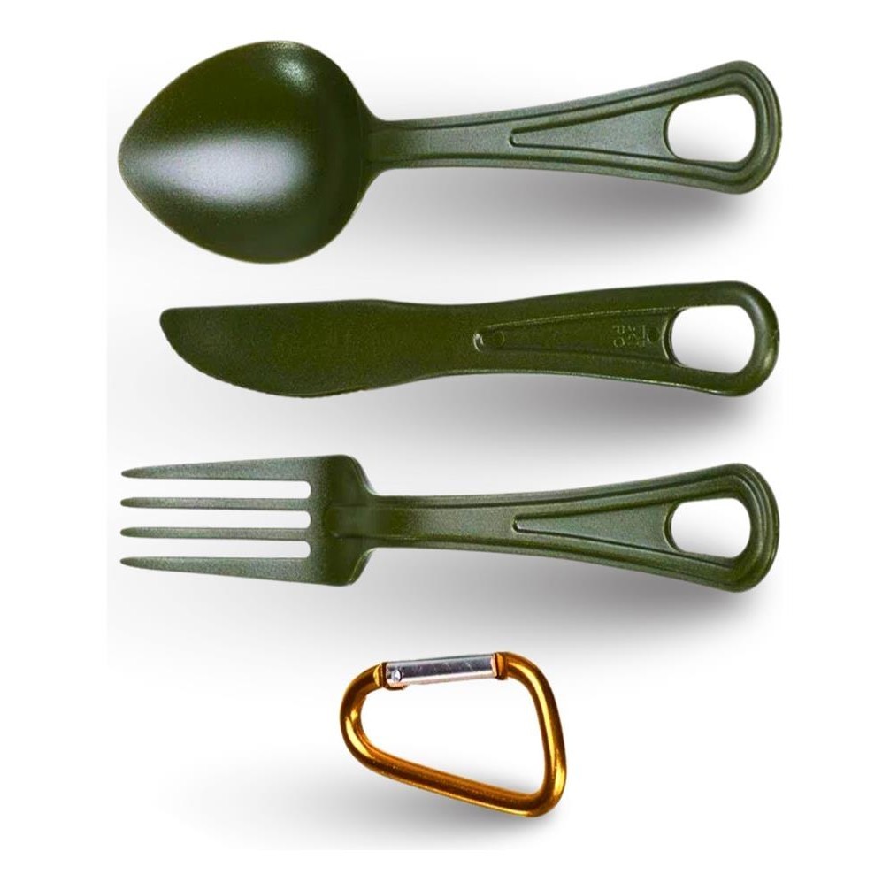 Conjunto Colher Faca Garfo Talher Polic Guepardo Camping