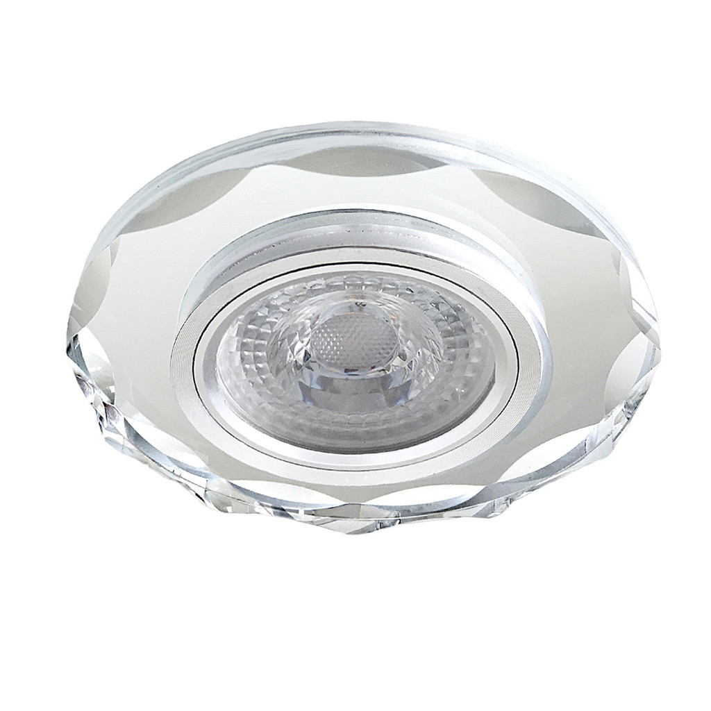 8 Spot Iluminação Cristal Embutir Redondo Bisote Sala Bet12