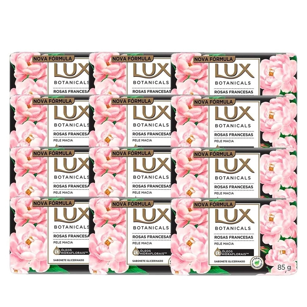 Kit 12 und Sabonete Lux Botanicals Rosas Francesas 85g — imagem 1