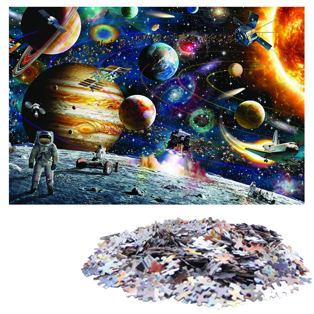 Quebra-Cabeça De 1000 Peças Viagem Espacial Em Casa Decoração Adultos Diversão Familiar Piso Educativo Brinquedos Educativos Para Crianças Presentes em Oferta na Shopee